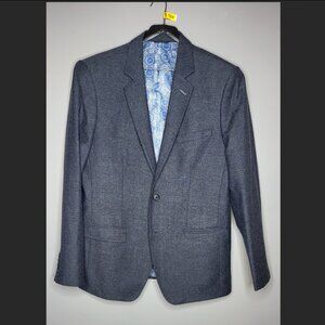 Brown/Tan Vest and Pant set with paired Blue Jacket (3 piece suit)